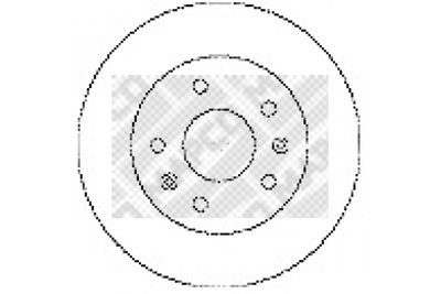 15598 MAPCO Тормозной диск