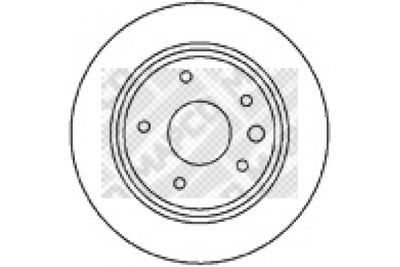15640 MAPCO Тормозной диск