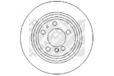 15661 MAPCO Тормозной диск