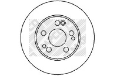 15802 MAPCO Тормозной диск