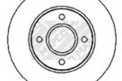15817 MAPCO Тормозной диск