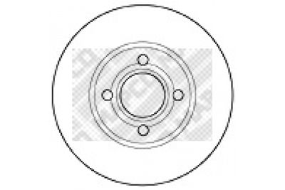 15863 MAPCO Тормозной диск