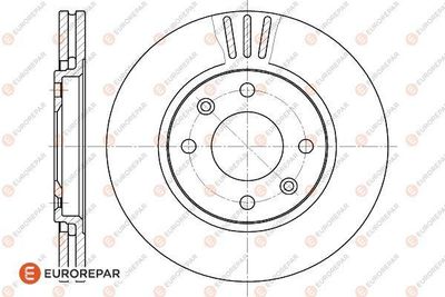 1618860680 EUROREPAR Тормозной диск