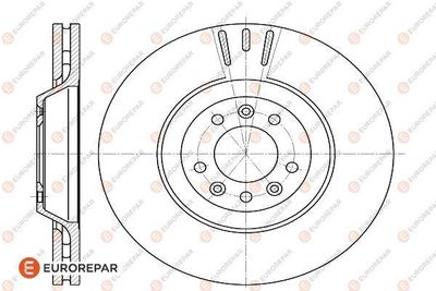 1618864680 EUROREPAR Тормозной диск
