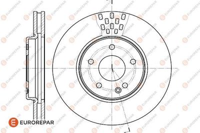 1618873980 EUROREPAR Тормозной диск