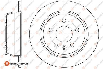 1618881880 EUROREPAR Тормозной диск