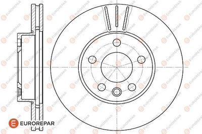 1618883280 EUROREPAR Тормозной диск