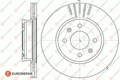 1622816180 EUROREPAR Тормозной диск