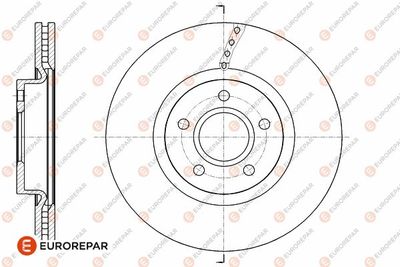 1642763380 EUROREPAR Тормозной диск