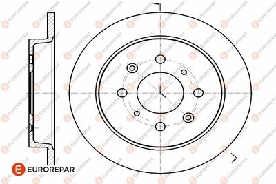 1642772480 EUROREPAR Тормозной диск