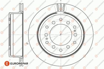 1642778180 EUROREPAR Тормозной диск