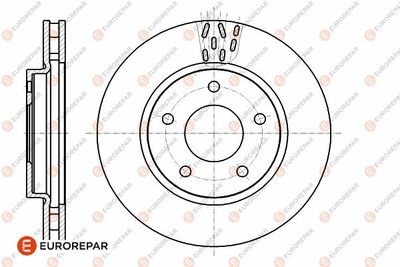 1642778280 EUROREPAR Тормозной диск