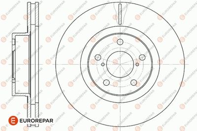 1642781580 EUROREPAR Тормозной диск