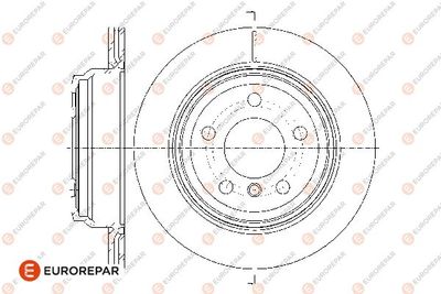 1667857080 EUROREPAR Тормозной диск