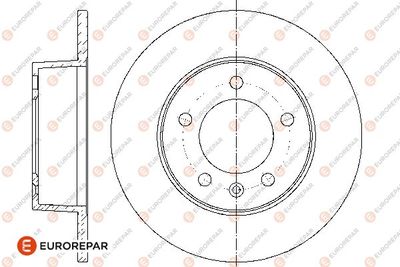 1667858180 EUROREPAR Тормозной диск