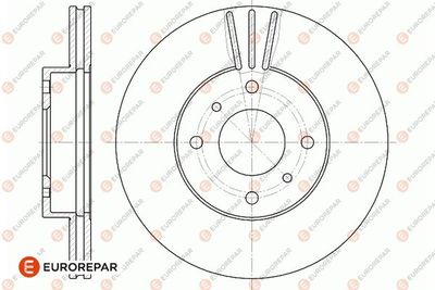 1667858280 EUROREPAR Тормозной диск