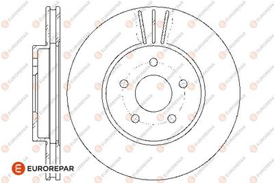 1667858980 EUROREPAR Тормозной диск