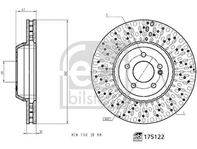 175122 FEBI BILSTEIN Тормозной диск