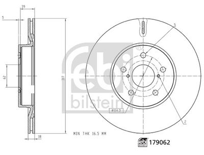 179062 FEBI BILSTEIN Тормозной диск