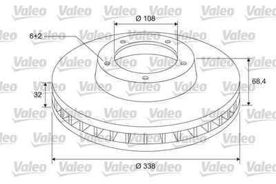 185814 VALEO Тормозной диск