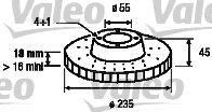 186449 VALEO Тормозной диск