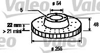 186509 VALEO Тормозной диск