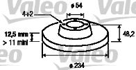 186510 VALEO Тормозной диск