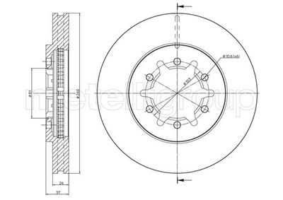 231571 METELLI Тормозной диск