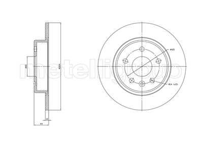 231823C METELLI Тормозной диск