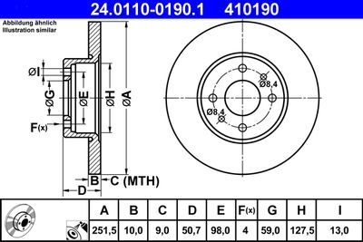 24011001901 ATE Тормозной диск