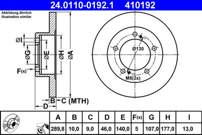 24011001921 ATE Тормозной диск