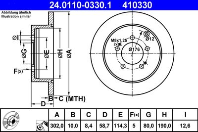 24011003301 ATE Тормозной диск