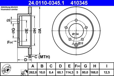 24011003451 ATE Тормозной диск