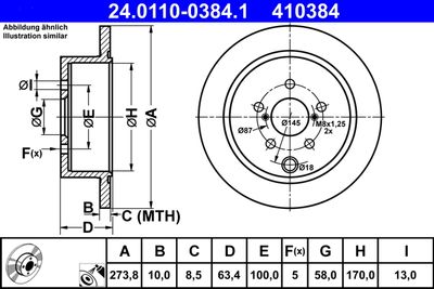 24011003841 ATE Тормозной диск