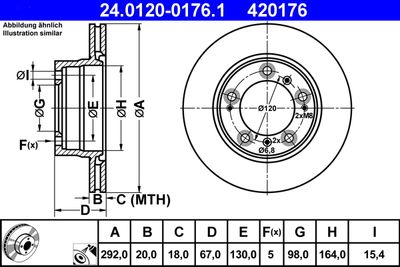 24012001761 ATE Тормозной диск