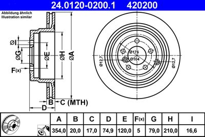 24012002001 ATE Тормозной диск