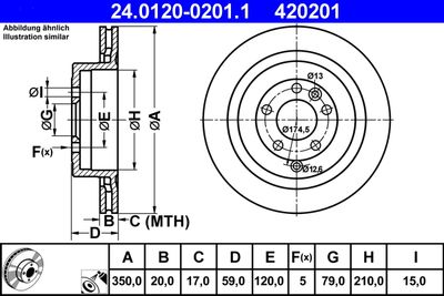 24012002011 ATE Тормозной диск