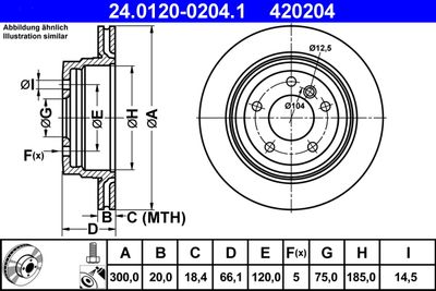 24012002041 ATE Тормозной диск