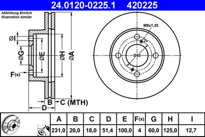 24012002251 ATE Тормозной диск