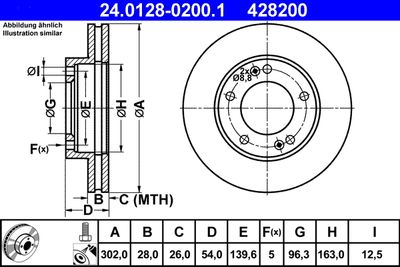 24012802001 ATE Тормозной диск