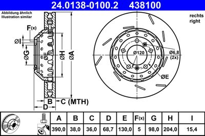 24013801002 ATE Тормозной диск