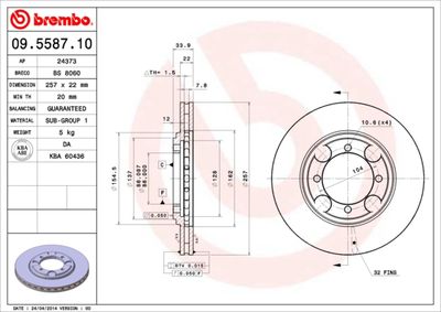 BS8060 BRECO Тормозной диск