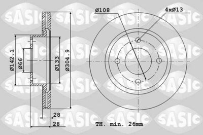 2464V14J SASIC Тормозной диск