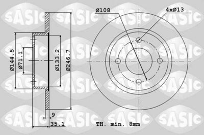 2464W94J SASIC Тормозной диск