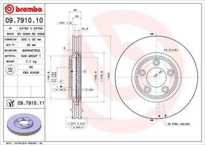 BS8360 BRECO Тормозной диск