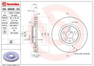 BS8524 BRECO Тормозной диск