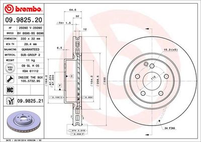 BS8696 BRECO Тормозной диск