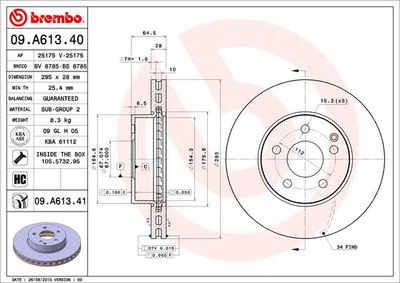 BS8785 BRECO Тормозной диск