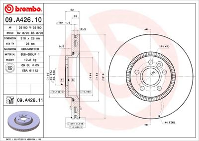 BS8790 BRECO Тормозной диск