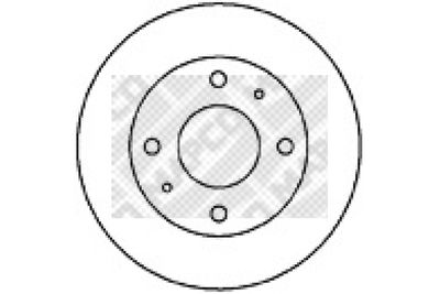 25520 MAPCO Тормозной диск